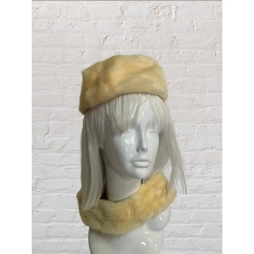 Vintage Mink Hat & Stole Set | Precious Furs by Marché | 1950s–60s